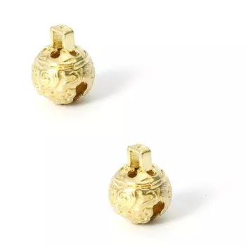 [Proooooces] колокольчик ручной работы 2 шт. 12 мм ручной работы золото Золотой колокольчик олово Suzu аксессуары ручной работы Для защиты Рождественское украшение для мероприятия 1