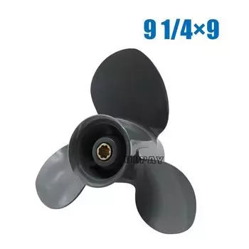 Пропеллер для подвесного мотора Honda 8HP 9,9HP 10HP 15HP 20HP 9 1/4*9, лодочный мотор, винт из алюминиевого сплава 58130-ZV4-009AH China серый