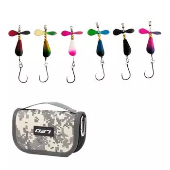 Пропеллерная вращающаяся блесна Real Color Live Insect 3 Color Set Trout Mountain Stream Lake Mountain Stream Lure Lure Lake Trout Set Lake Mainstream Blade Trout