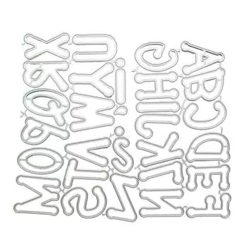 Прописные буквы, металлические штампы, трафарет, сделай сам, скрапбукинг, альбом, бумажная карта