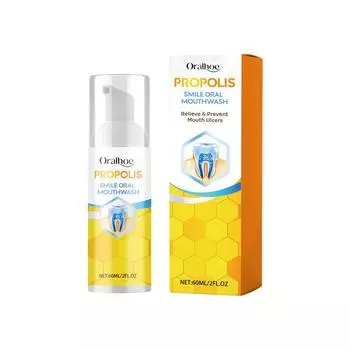 Propolis Smile Ополаскиватель для полости рта Bee Propolis Ополаскиватель для полости рта Propolis Ополаскиватель для полости рта Propolis Foam Зубная паста Teeth Total Care60ml One Size жёлтый