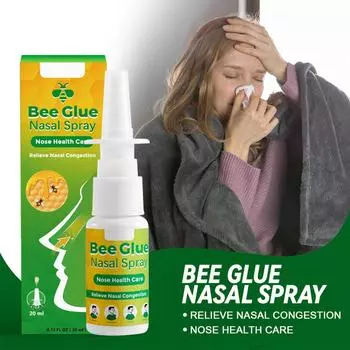 Прополисный очиститель для носа от заложенности носа для рабочего класса и вождения 20 мл One Size зелёный