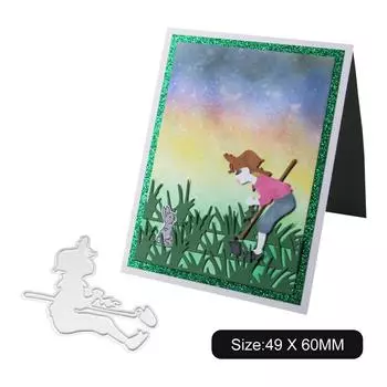 Прополка в процессе Рамка металлическая серебристая трафаретная тиснение вырубные штампы для скрапбукинга своими руками изготовление открыток из бумаги серебряный