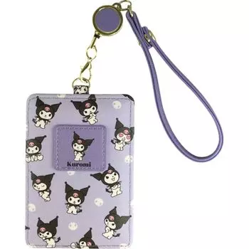 Пропускной чехол с катушкой Sanrio Characters Kuromi [Aldi] SR38-10