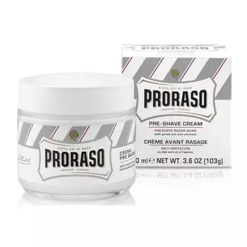 Proraso белый крем перед бритьем для чувствительной кожи 100мл