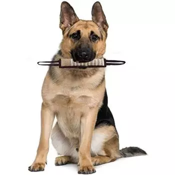 Прорезыватель для зубов у собак Игрушка для жевания у собак Подушка для укусов у джута Жевательная игрушка Апорт для дрессировки щенков Интерактивная игра Принадлежности для жевания зубов у собак чёрный