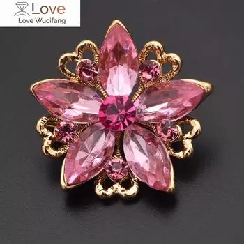 Простая 10-цветная модная брошь со стразами, универсальная бижутерия, свадебное украшение, модный женский подарочный значок