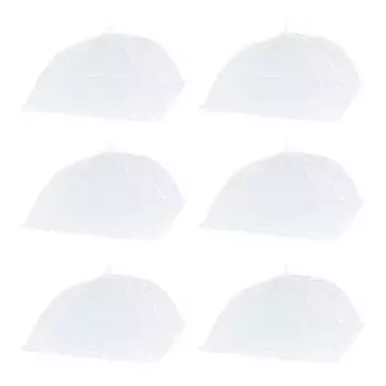 Простая безопасная пылезащитная сетчатая пряжа, съемный портативный зонт, стильный чехол для посуды, предметы домашнего обихода, чехол для блюда S