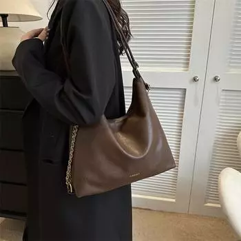 Простая большая сумка для студенток класса чёрный