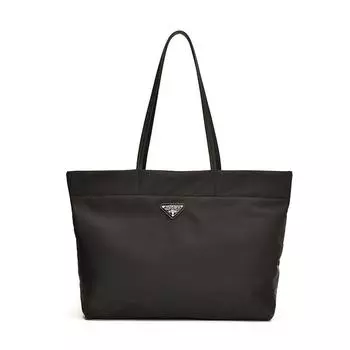 Простая большая сумка женская летняя сумка 2024 года, нейлоновая сумка через плечо под мышкой, большая вместительная сумка для покупок, сумка-тоут чёрный