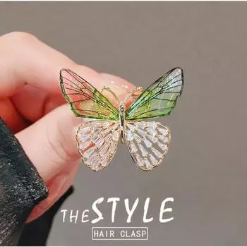 Простая брошь-бабочка Женственность Ниша Дизайн Булавка Костюм Корсаж Аксессуары фиолетовый