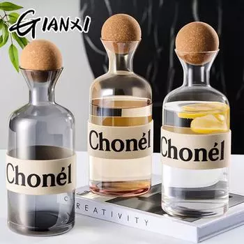 Простая бутылка для воды, высокотемпературная пробка/неприлипающий дизайн, холодный чайник, домашний легкий роскошный стеклянный холодный чайник