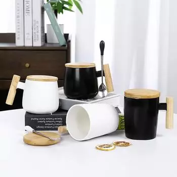 Простая черно-белая мозаичная керамическая кружка, кофейная чашка, чашка для воды, чашка для молока, большая емкость