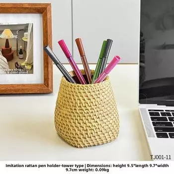 Простая цветочная композиция Многофункциональная корзина для хранения кистей для макияжа tower type