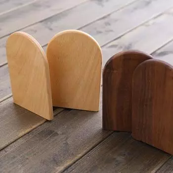 Простая деревянная подставка для книг, креативный черный орех, утолщенный книжный шкаф, подставки для книг для студентов с подставками из цельного дерева A бежевый