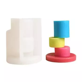 Простая дислокация нерегулярной геометрической смолы литья силиконовая форма подходит для подсвечника семейного стола декор