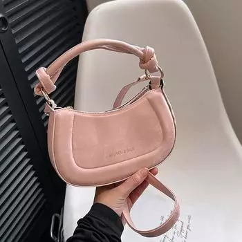 Простая дизайнерская сумка женская 2024 новая модная ретро сумка через плечо повседневная ретро сумка через плечо чёрный