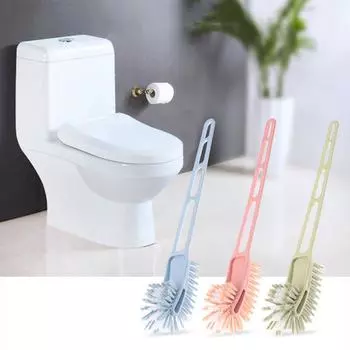 Простая длинная ручка для дома, отеля, ванной комнаты, щетка для чистки, ершик для туалета зелёный