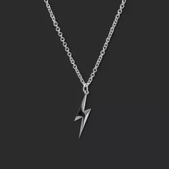 Простая форма вспышки, серебряный цвет, металлическое женское женское ожерелье, кулон для девочек, вечерние ювелирные изделия, подарок для друзей