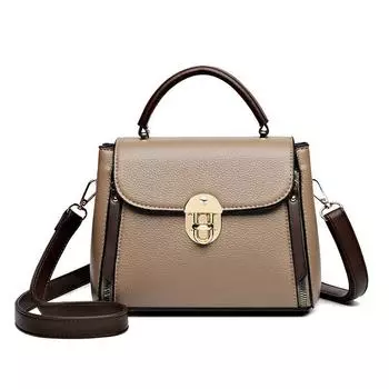 Простая и элегантная женская сумка, однотонная, с высококачественной текстурой, небольшая квадратная сумка, подойдет для работы и отдыха, путешествий, сумка через плечо на одно плечо. чёрный