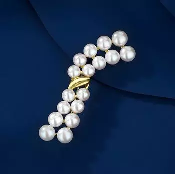 Простая и атмосферная брошь, высококачественный женский нежный жемчужный корсаж, персонализированная булавка темперамента, аксессуары для нишевого костюма