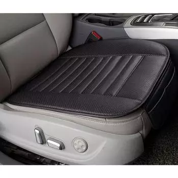 Простая и износостойкая кожа, бамбуковый уголь, подушка автокресла, одноместное сиденье, без спинки, всесезонное универсальное. A бежевый