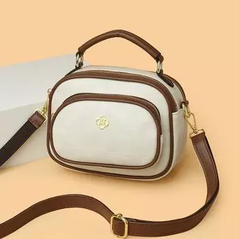 Простая и качественная маленькая квадратная сумка в стиле ретро, летняя простая и универсальная сумка для мам, сумка через плечо на одно плечо