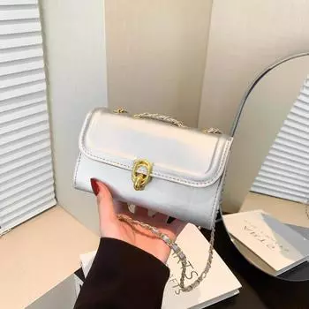 Простая и модная маленькая квадратная сумка 2024 года, новинка лета в стиле ретро, повседневная сумка-мессенджер, модный тренд, маленькая квадратная сумка для поездок на работу чёрный