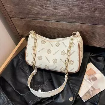 Простая и модная маленькая квадратная сумка 2024 года, новая простая летняя модная сумка, повседневная простая сумка-мессенджер на одно плечо белый