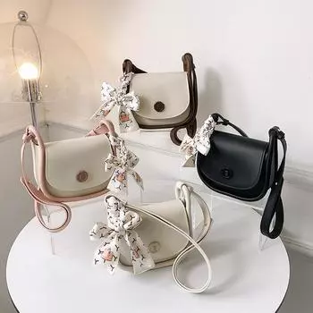 Простая и модная маленькая квадратная сумка, ретро-персонализированная сумка для женщин, осенняя новая простая сумка через плечо, повседневная сумка через плечо