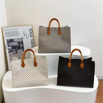 Простая и модная новая летняя модная большая сумка через плечо женская сумка сумка для поездок на работу