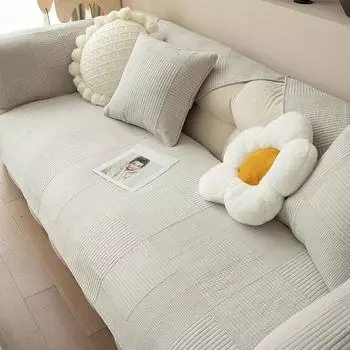 Простая и модная подушка для дивана из чистого хлопка на все сезоны, чехол для дивана из хлопка и тканевая подушка сиденья 70*70cm