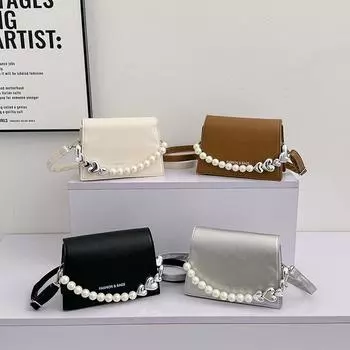 Простая и модная сумка через плечо для женщин на осень, новая большая вместимость, корейская повседневная ручная сумка с поперечным ремнем, маленькая квадратная сумка