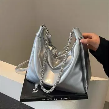 Простая и модная сумка через плечо, сумка-мессенджер для поездок на работу, вместительная универсальная повседневная сумка-тоут.