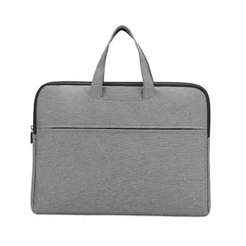 Простая и модная сумка для компьютера, сумка-вкладыш большой вместимости, сумка-вкладыш для ноутбука, деловая сумка для планшета, сумка для общественных документов, многофункциональная сумка серый