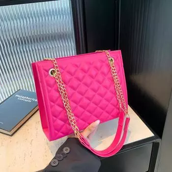 Простая и модная сумка для поездок на работу, повседневная большая вместительная женская сумка-тоут 2024 года, новая нишевая модная сумка через плечо чёрный