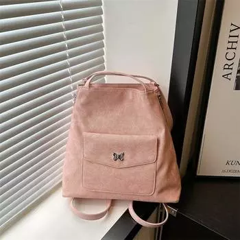 Простая и модная сумка для покупок через плечо. Модный дорожный рюкзак. Вместительный рюкзак. Повседневная модная сумка для поездок на работу. чёрный