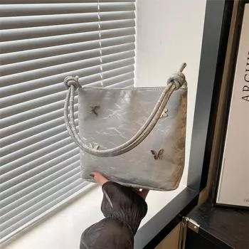 Простая и модная сумка-мессенджер, модная сумка большой вместимости, женская, новинка 2024 года, сумка через плечо для поездок на работу и обратно чёрный