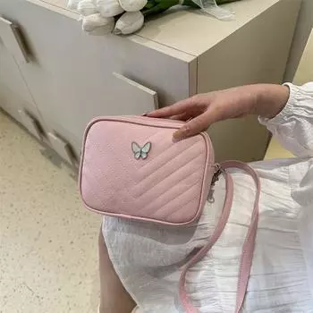 Простая и модная женская сумка-бабочка Temperament, женская сумка через плечо с текстурой в иностранном стиле на весну и лето 2024 года оранжевый