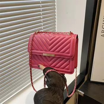 Простая и популярная корейская версия модной сумки-мессенджера 2024 года, летняя новая маленькая квадратная сумка под мышкой в этом году, популярная женская сумка через плечо чёрный