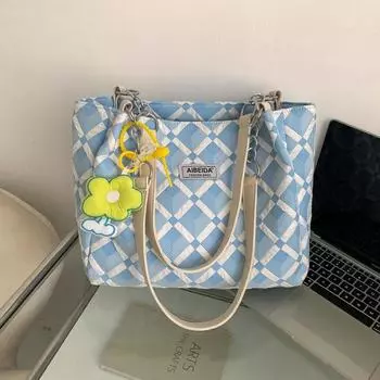 Простая и повседневная женская сумка большой вместимости, весна 2023, новая сумка через плечо для студентов колледжа, универсальная сумка-тоут для поездок на работу only bag