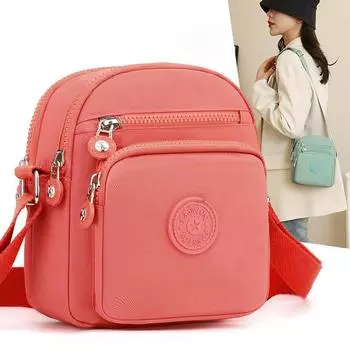 Простая и повседневная женская сумка через плечо из нейлоновой ткани для поездок на работу, женская сумка среднего возраста для покупок, путешествий, портативная женская сумка