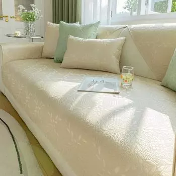 Простая и современная новая высокоточная жаккардовая однотонная бежевая подушка для дивана, универсальная противоскользящая подушка для сиденья на все сезоны 70x70cm серый