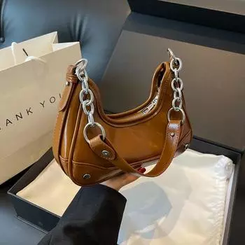 Простая и стильная маленькая женская сумка 2023 года, новая модная и универсальная сумка на одно плечо, нишевый дизайн, сумка для пельменей через плечо