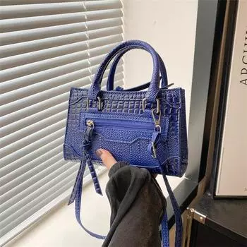 Простая и стильная сумка 2024 года, летняя новая женская сумка, повседневная персонализированная сумка через плечо, простая и стильная женская сумка-мессенджер чёрный