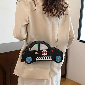 Простая и стильная сумка через плечо 2024 года, летняя новая повседневная сумка-мессенджер в стиле ретро, модная простая сумка через плечо для автомобиля чёрный