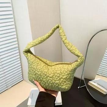 Простая и стильная сумка для поездок на работу под мышкой Простая и стильная сумка-тоут для поездок на работу 2024 года, сумка на плечо с нишевым дизайном чёрный