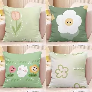 Простая и свежая наволочка для украшения общежития, офиса, гостиной, дивана, дома, наволочка 40x40cm