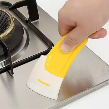 Простая и удобная силиконовая лопатка, скребок для грязной кастрюли, силиконовый скребок для сковороды
