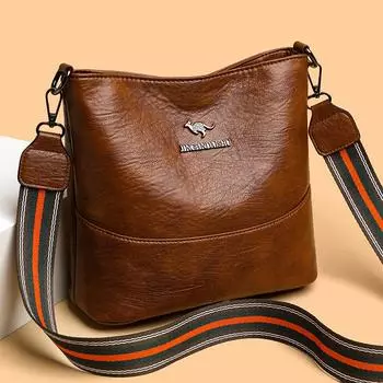 Простая и универсальная сумка-ведро с ретро-текстурой, легкая роскошная высококачественная сумка через плечо, женская маленькая сумка